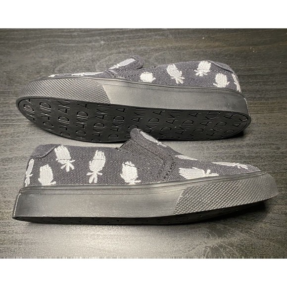 NEW AKID DreamWorks Good Luck Trolls Collection slip-on boy black sneakers Sz 9 - Picture 2 of 8